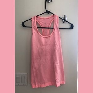 LULULEMON swiftly tech running tank top neon pink